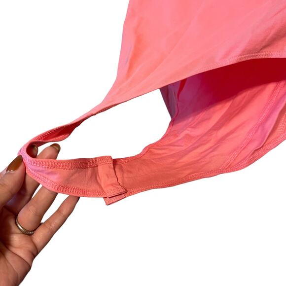 H&M Pink Corset Style Long Sleeve Bodysuit Pink Size Medium - Picture 4 of 5